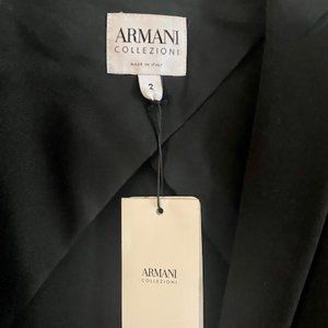 Brand new with tags Armani Collezioni single-button black blazer
